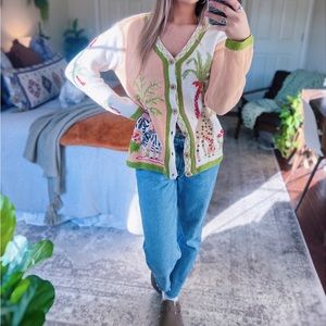 Vintage Multicolor Women's Cardigan